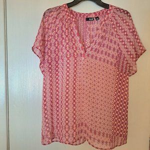Women's Ana Pink/Orange Top